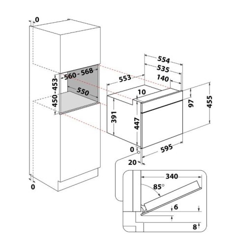 Kuchnia mikrofalowa do zabudowy WMW44HMB