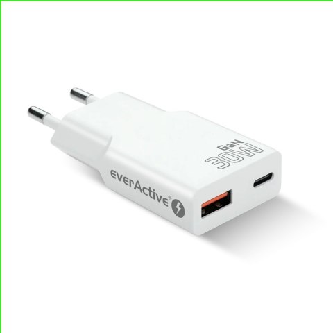 Ładowarka sieciowa SUPER SLIM QC 3.0 30W 1XUSB 1XUSB-C biała SC-380Q