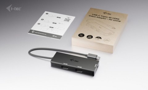Stacja dokująca USB-C Triple 4K HDMI Video Adapter Power Delivery 100W