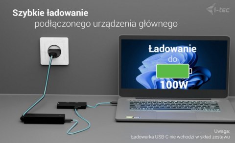 Stacja dokująca USB-C Triple 4K HDMI Video Adapter Power Delivery 100W