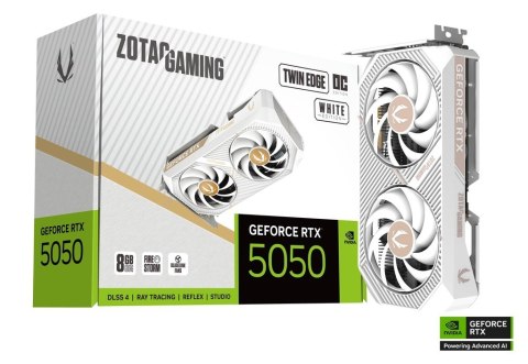 Karta graficzna GeForce RTX 5050 TWIN EDGE OC 8GB GDDR6 128bit 3DP/HDMI biała