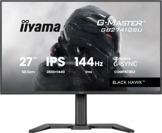 Monitor 27 cali GB2741QSU-B1 IPS,QHD,144Hz,1ms,2xUSB, Adaptive G-SYNC,HDMI,DP,350cd, HAS (150) PIVOT