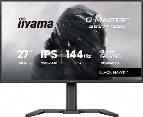 Monitor 27 cali GB2741QSU-B1 IPS,QHD,144Hz,1ms,2xUSB, Adaptive G-SYNC,HDMI,DP,350cd, HAS (150) PIVOT