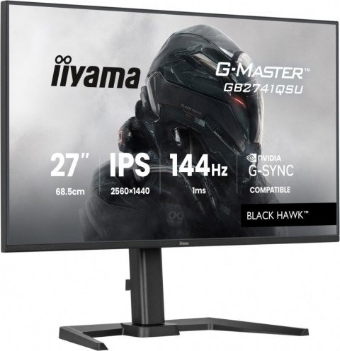 Monitor 27 cali GB2741QSU-B1 IPS,QHD,144Hz,1ms,2xUSB, Adaptive G-SYNC,HDMI,DP,350cd, HAS (150) PIVOT