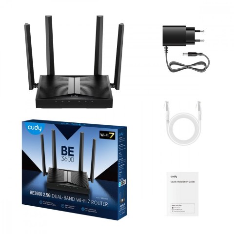 Router WR3600H Mesh 2.5G WiFi 7 BE3600 802.11be/ax/ac/a/b/g/n, 2882Mbps at 5GHz+ 688Mb