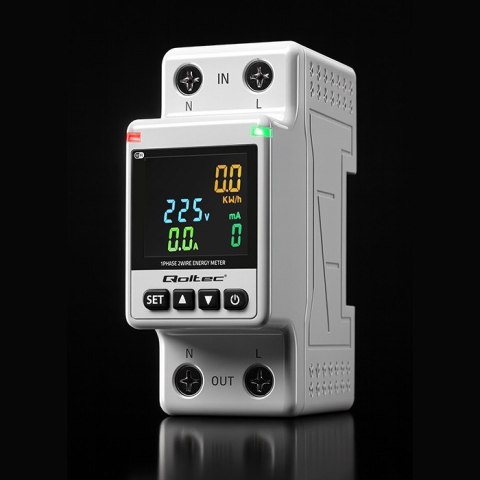 Jednofazowy elektroniczny licznik | miernik zużycia energii | DIN35 | zdalne sterowanie | historia pomiaru | WiFi | TUYA | Smart