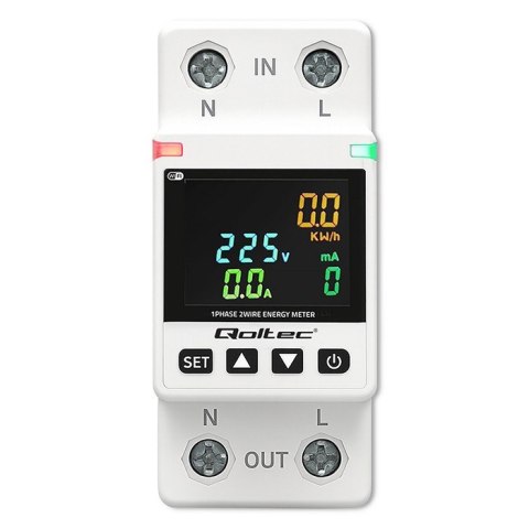 Jednofazowy elektroniczny licznik | miernik zużycia energii | DIN35 | zdalne sterowanie | historia pomiaru | WiFi | TUYA | Smart