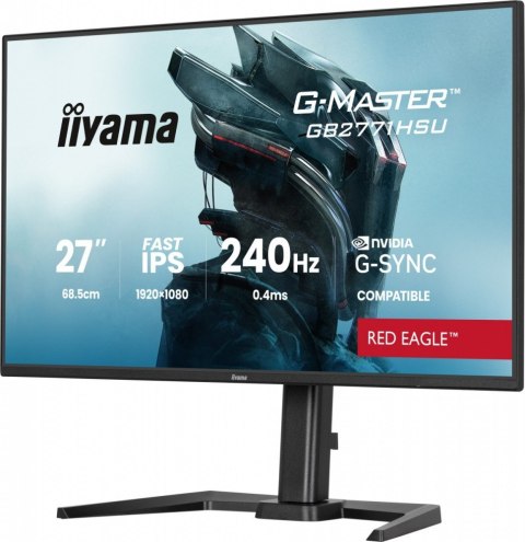 Monitor 27 cali GB2771HSU-B1 0.4ms,Fast IPS, HAS (150) PIVOT, 1xUSB 3.2, 1xUSB C, 240Hz, DP, 2xHDMI,Adaptive G-SYNC-1920x