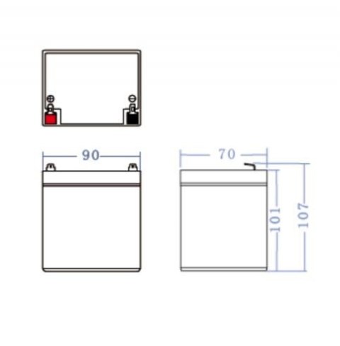 Akumulator AGM VRLA 12V 4.5Ah