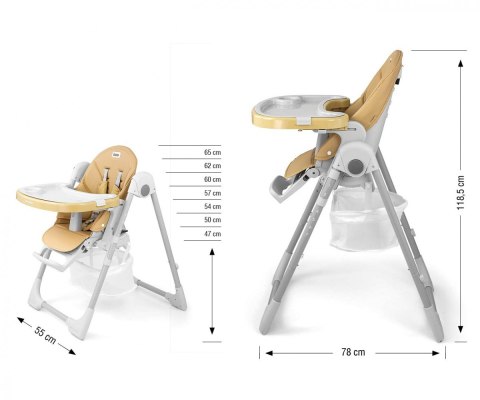 Krzesełko do karmienia Bueno beżowe