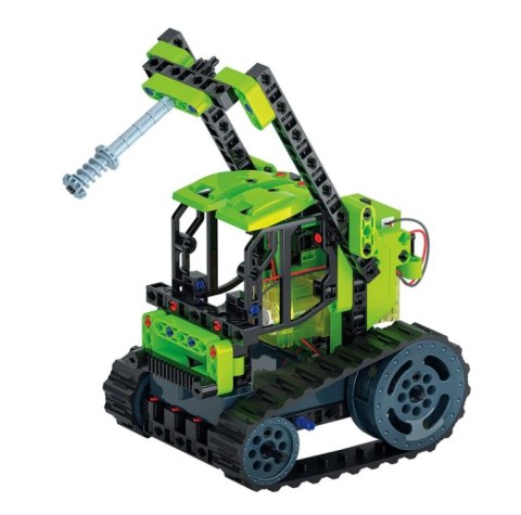 Naukowa Zabawa Klocki Laboratorium Mechaniki Ciągnik Gąsienicowy Silnik Elektryczny Język Polski Clementoni 50689