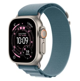 Watch Ultra 3 GPS + Cellular koperta 49 mm z tytanu w kolorze naturalnym, opaska Alpine w kolorze jasnoniebieskim - rozmiar L