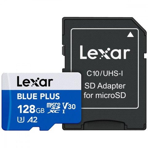 Karta pamięci microSD 128GB C10 A2 U3 V30 170MB/s Blue Plus