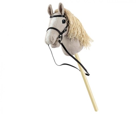 Koń na kiju Hobby Horse Light Grey szary