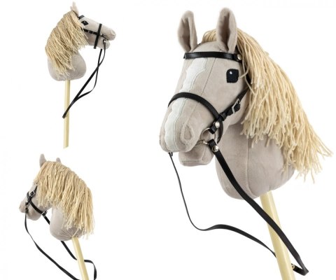Koń na kiju Hobby Horse Light Grey szary
