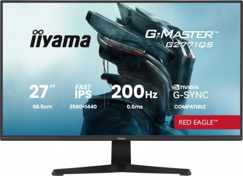 Monitor 27 cali G2771QS-B1 QHD,Fast IPS,DP,2xHDMI,200Hz, 350cd,Adaptive G-SYNC - 2560 x 1440 @48-200Hz DisplayPort On