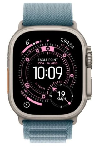 Watch Ultra 3 GPS + Cellular koperta 49 mm z tytanu w kolorze naturalnym, opaska Alpine w kolorze jasnoniebieskim - rozmiar M