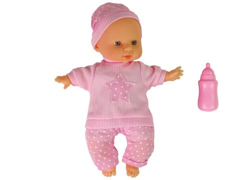 Lalka Niemowlak Słodki Bobas Różowa Buteleczka Dźwięki