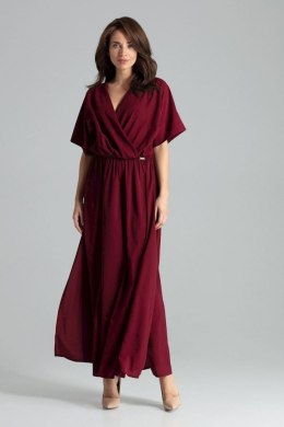 Sukienka Model L055 Bordo - Lenitif Hurtownia odzieży on-line, moda damska, bielizna i obuwie dla kobiet - Matterhorn.pl