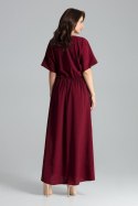 Sukienka Model L055 Bordo - Lenitif Hurtownia odzieży on-line, moda damska, bielizna i obuwie dla kobiet - Matterhorn.pl