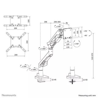 Uchwyt do monitora DS70-256BL1 Gaming 24-57 2-30KG