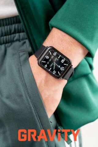 Smartwatch Gravity Czarny 2 Paski GT17-7