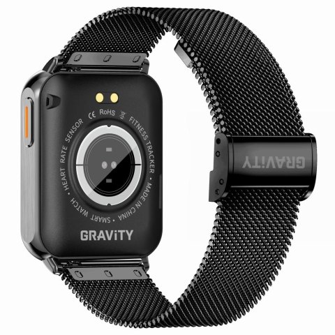 Smartwatch Gravity Granatowo Czarny 2 Paski GT17-9