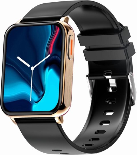 Smartwatch Gravity Różowe Złoto Czarny 2 Paski GT17-5