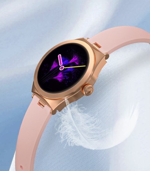 Smartwatch Gravity Różowe Złoto Różowy GT25-2