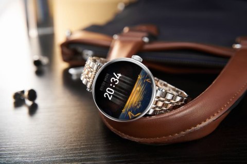 Smartwatch Gravity Srebrno Różowe Złoto Czarny 2 Paski GT26-5