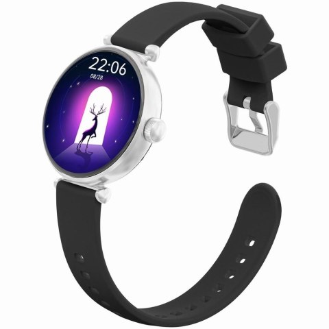 Smartwatch Gravity Srebrno Różowe Złoto Czarny 2 Paski GT26-5
