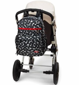 Plecak do wózka Duo Signature Cubes czarny