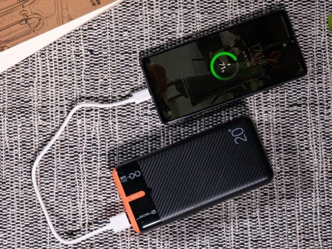 Power bank EnerGen 20000mAh PD+QC3.0 czarno-pomarańczowy