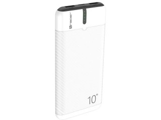 PowerBank EnerGo 10000mAh biało-czarny