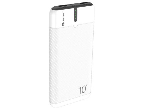 PowerBank EnerGo 10000mAh biało-czarny