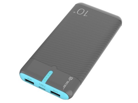 PowerBank EnerGo 10000mAh szaro-niebieski