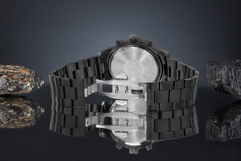 Zegarek Męski Giewont Chronograph Sapphire Czarny GW4580-B1