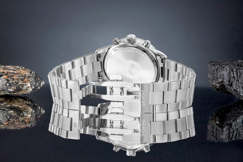 Zegarek Męski Giewont Chronograph Sapphire Srebrny GW4580-B2