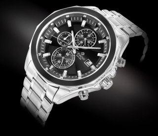 Zegarek Męski Giewont Chronograph Sapphire Srebrny GW7290-B2