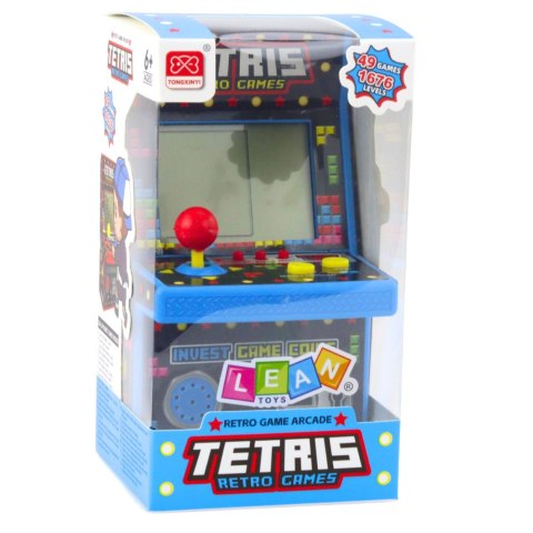 Mini Automat Do Gry Tetris Retro 49 Gier 1676 Poziomów Niebieski