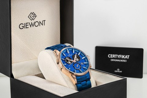 Zegarek Męski Giewont Chronograph Sapphire Niebieski GW4580-B5