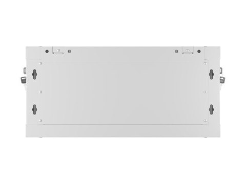 Szafa instalacyjna rack wisząca 19 cali 4U 600x450 drzwi perforowane (flat pack) szara