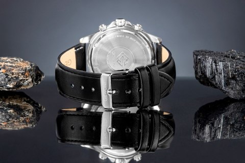 Zegarek Męski Giewont Chronograph Sapphire Czarny GW3520-A4