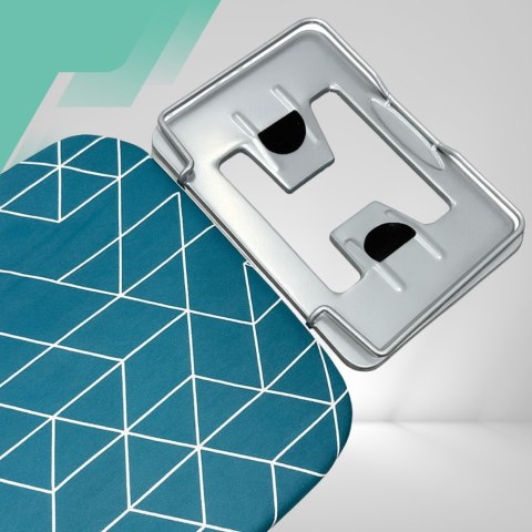 Deska do prasowania PREMIUM 130x34cm regulowana 70-87cm + półka na żelazko bawełniany pokrowiec