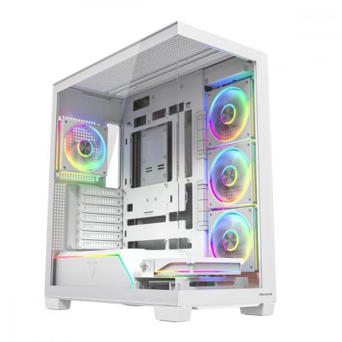Obudowa PC VOLCANO STELLAR PLUS ARGB MIDI 5F Biała