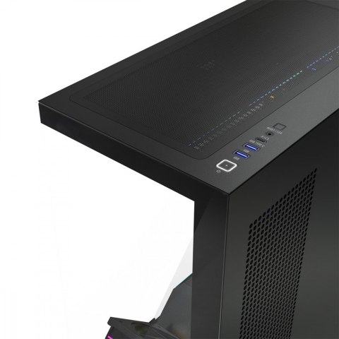 Obudowa PC VOLCANO STELLAR PLUS ARGB MIDI 8F Czarna