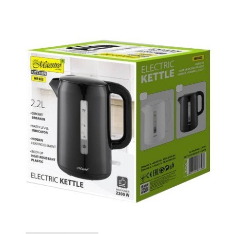 Czajnik elektryczny 2,2l 2200W MR-022-BLACK