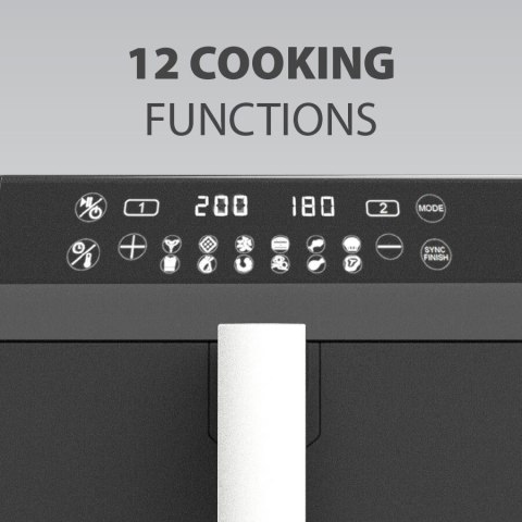 Frytownica beztłuszczowa podwójna pionowa 5l + 5l 2400W MR-761