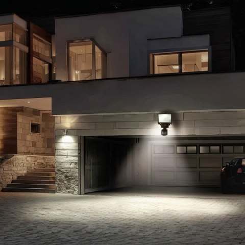 Naświetlacz solarny LED z czujnikiem IP44 MCE442