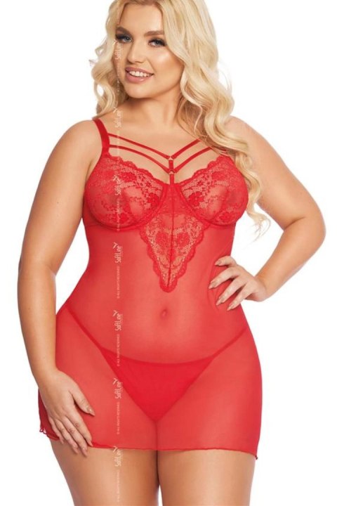 Komplet Model Aldona Red - SoftLine Collection Komplet Model Aldona Red - SoftLine Collection